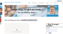 Desktop Screenshot of goodhealthinanutshell.com